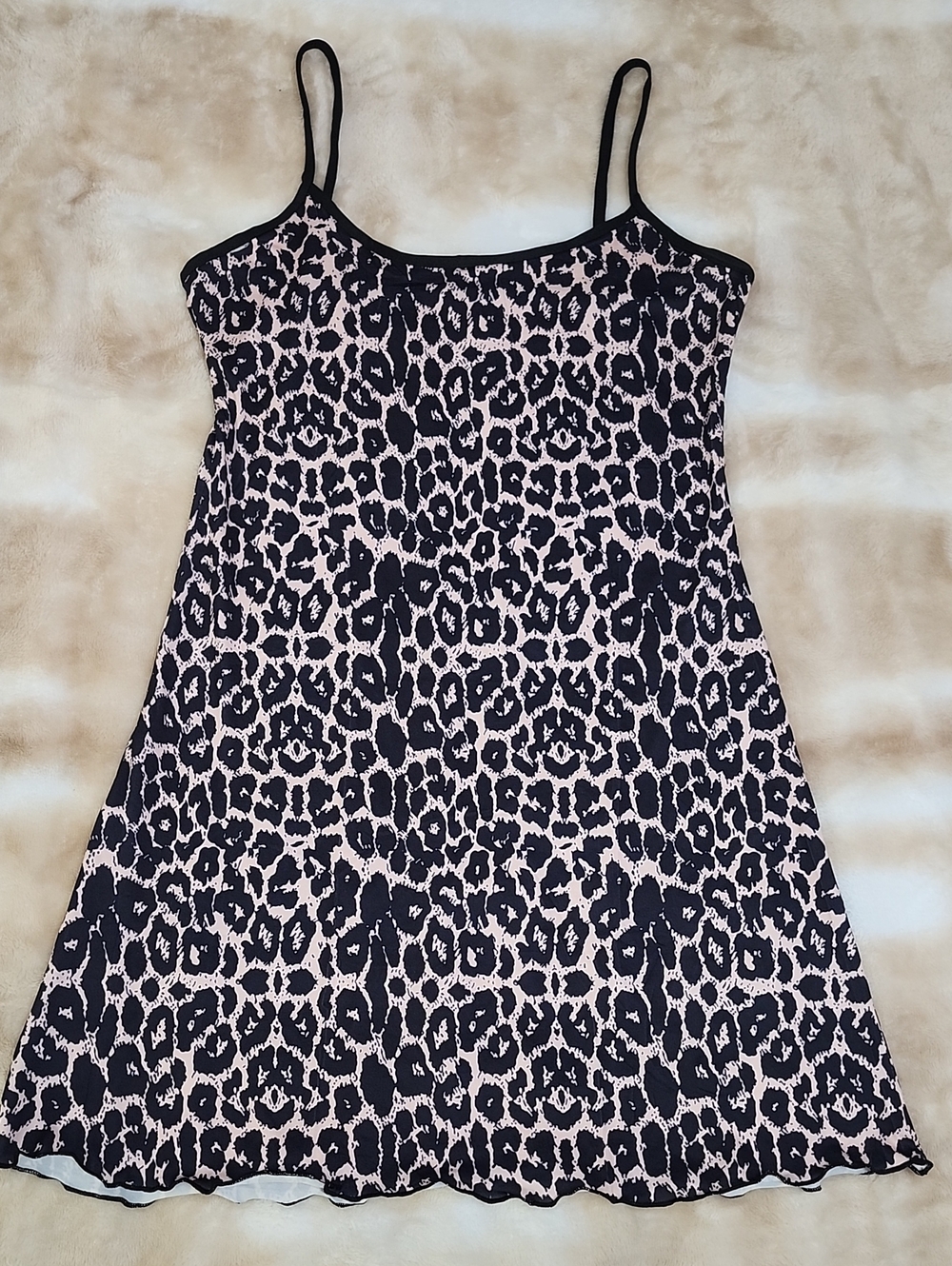 NWOT Leopard Cheetah Animal Print Night Gown Sleep Sexy Lingerie
